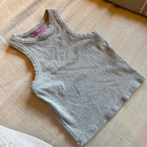 Edikted Taupe Ribbed Tank